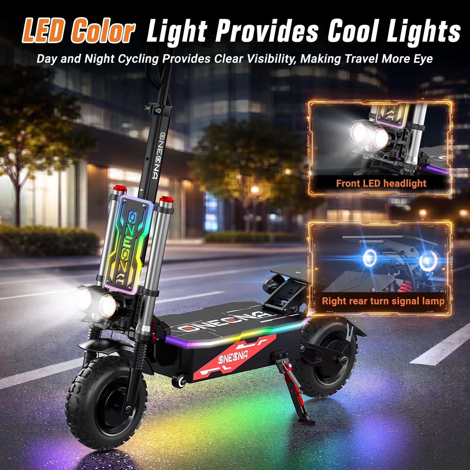 ONECNA GT8PRO 大人用電動スクーター。5600W - 60V 5600W Dual Motor Electric Scooter のレビューと価格